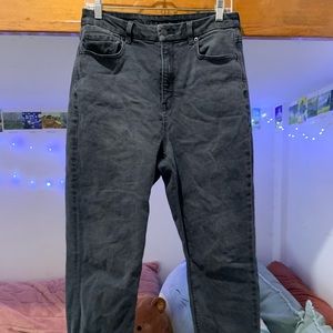 American Eagle Black Curvy Mom Jean